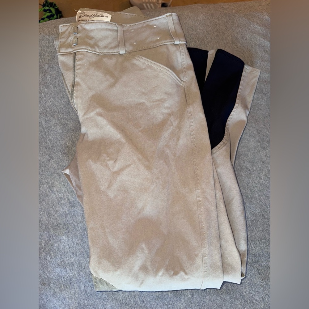 Pre owned tailored sportsman tan bootsock breeches size 28 regular